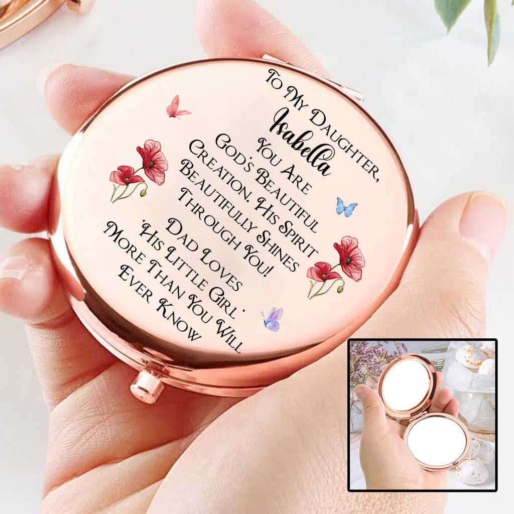 Shining Through His Spirit - Personalized Compact Mirror