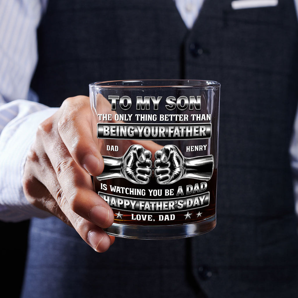 Better Than Being Your Dad - Personalized Whiskey Glass