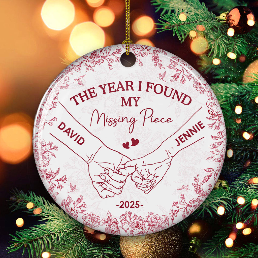 Custom Keepsake Christmas Ornament •  I Found You - Personalized Ceramic Ornament