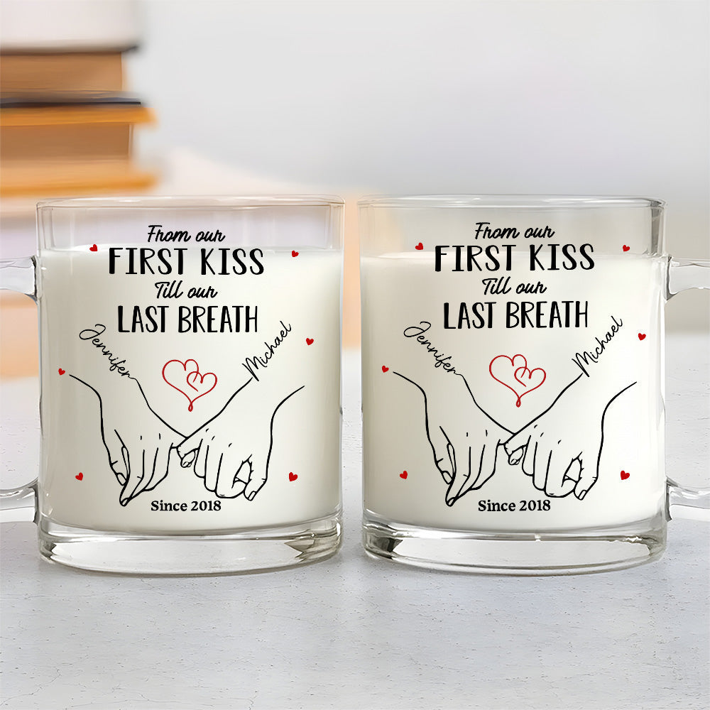 Custom Anniversary Keepsake Gifts For Couple • You And Me - Personalized Glass Mug
