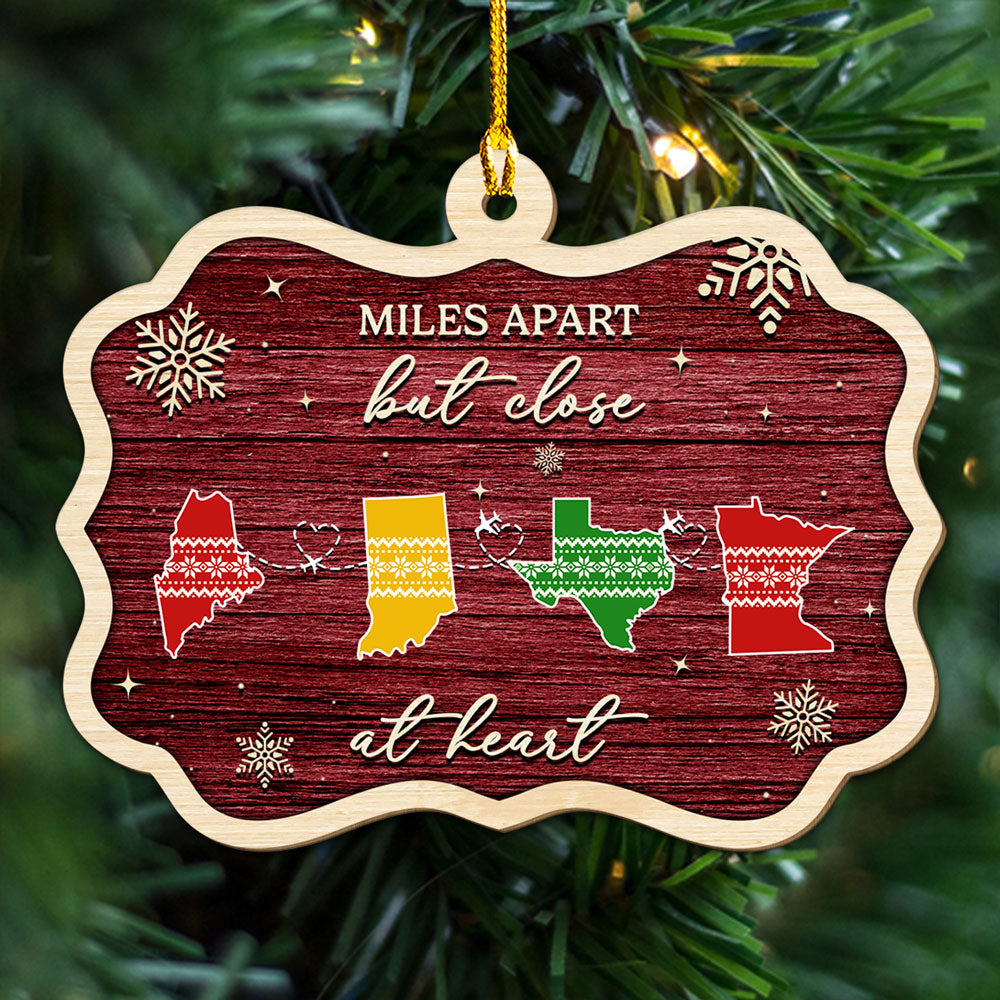 Custom Keepsake Christmas Ornament •  Home Is Where - Personalized Wood Ornament