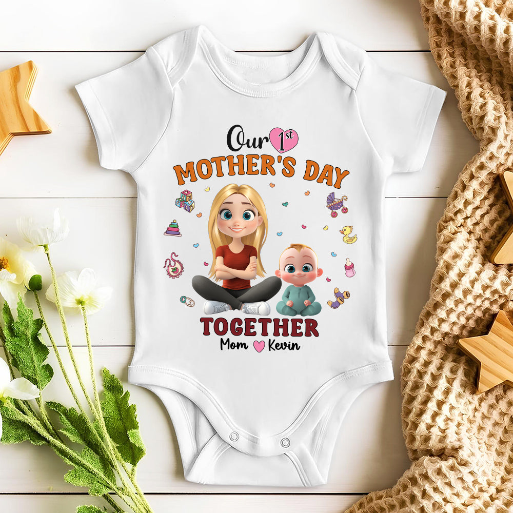 Our 1st Mothers Day Together - Personalized Onesie