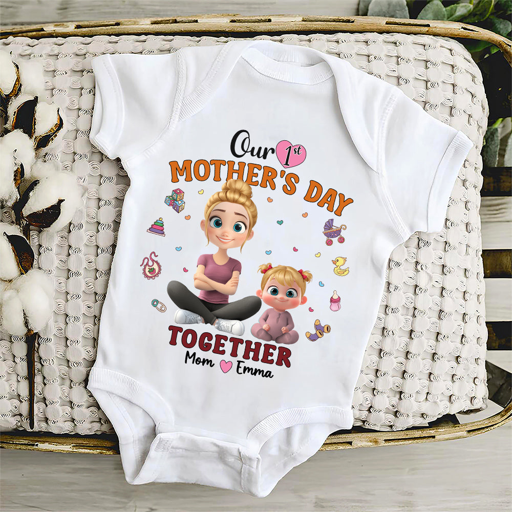 Our 1st Mothers Day Together - Personalized Onesie
