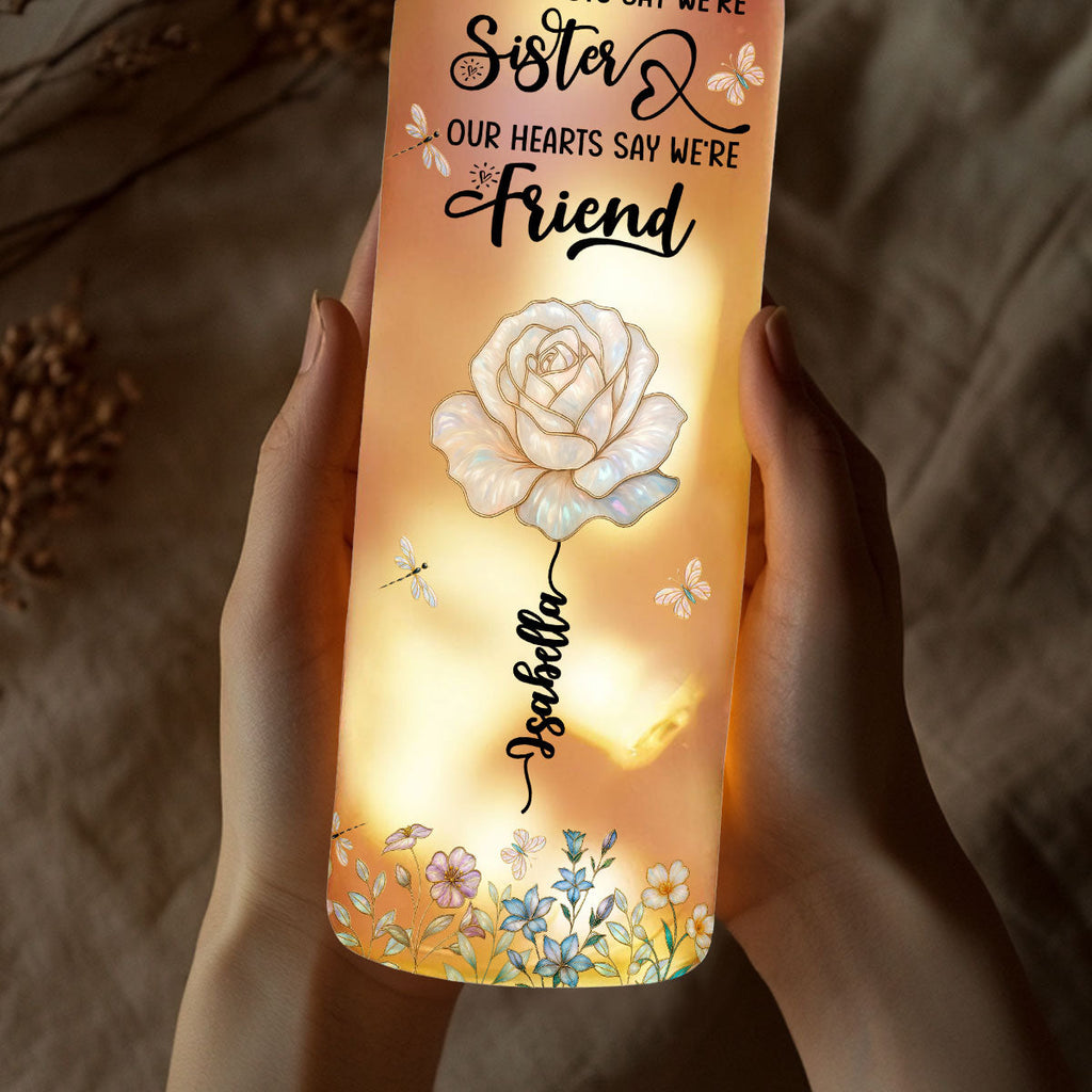 Growing Together Blooming Forever - Personalized Bottle Lamp