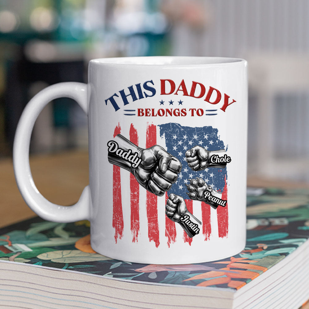 Custom Father's Day, Special Gift for Dad & Grandpa • Daddy And Kids - Personalized Coffee Mug