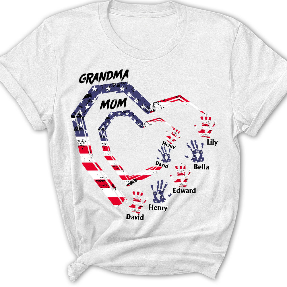 Custom Christmas & Birthday Gift for Mom, Grandma • We Love You Grandma - Personalized Shirt