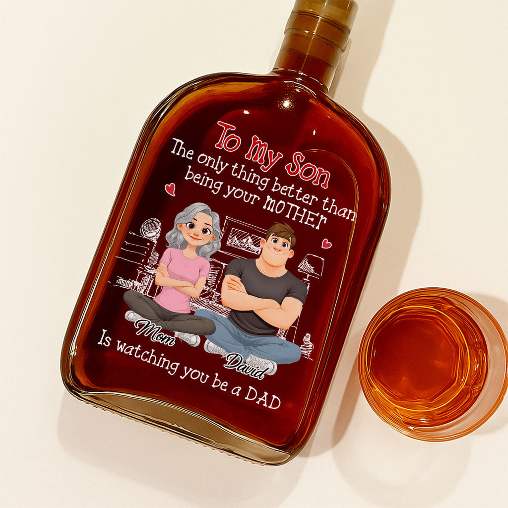 Being A Dad - Personalized Spirits Decanter