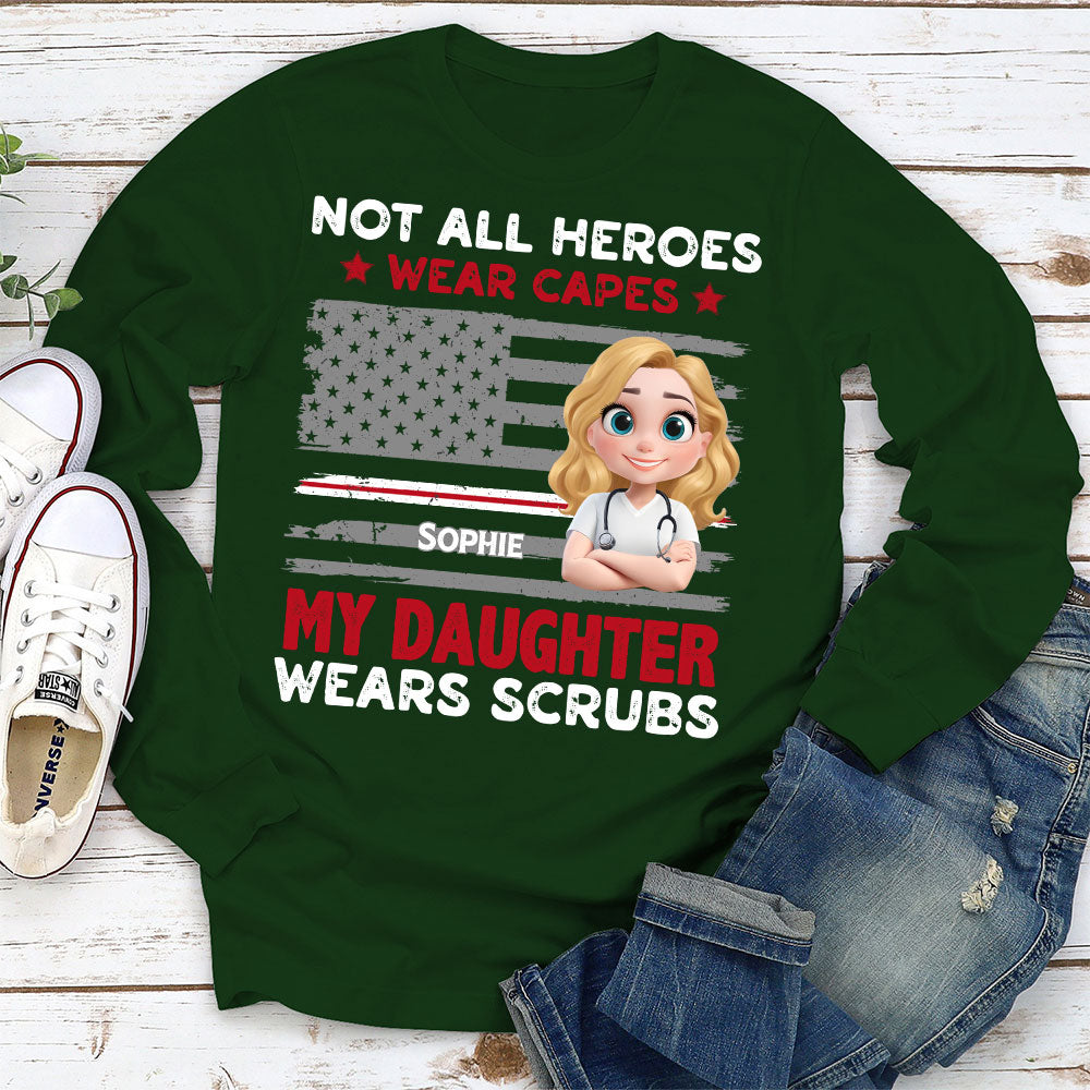 Custom Christmas & Birthday Gift for Dad, Grandpa • Not All Heroes Wear Capes - Personalized Shirt