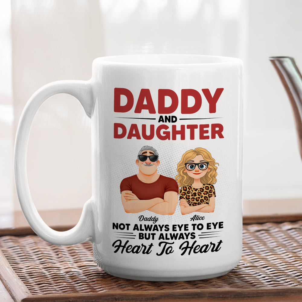Custom Father's Day, Special Gift for Dad & Grandpa • Dad And His Daughter - Personalized Coffee Mug