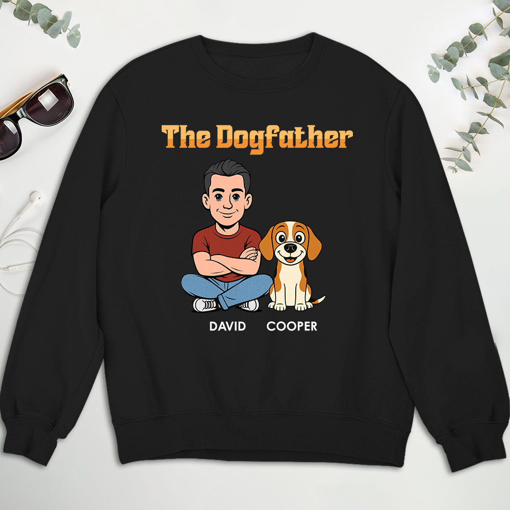 Custom Christmas & Birthday Keepsake Gift • The Dogfather Retro - Personalized Shirt