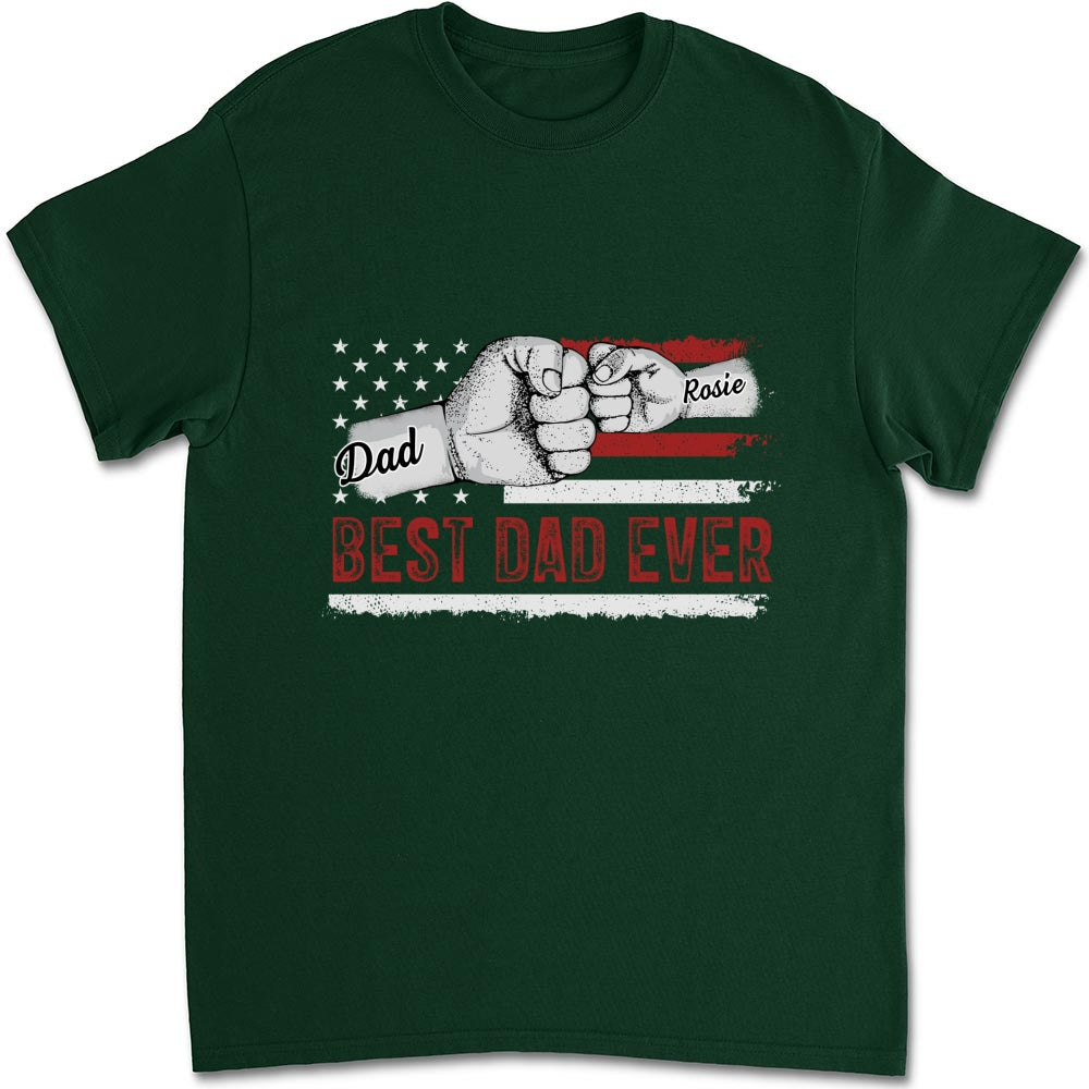 Custom Father's Day, Special Gift for Dad & Grandpa • To The Best Dad - Personalized Shirt