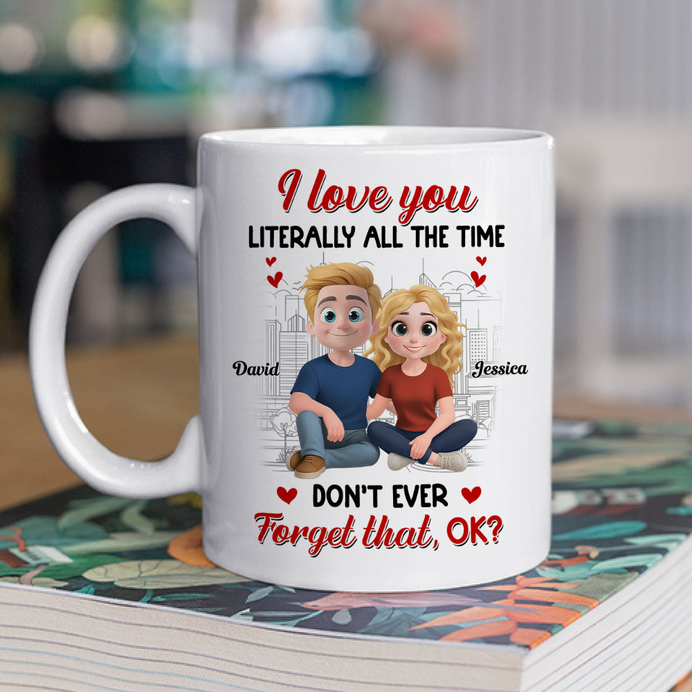 Custom Anniversary Keepsake Gifts For Couple • My Love Never Takes Breaks - Personalized Coffee Mug