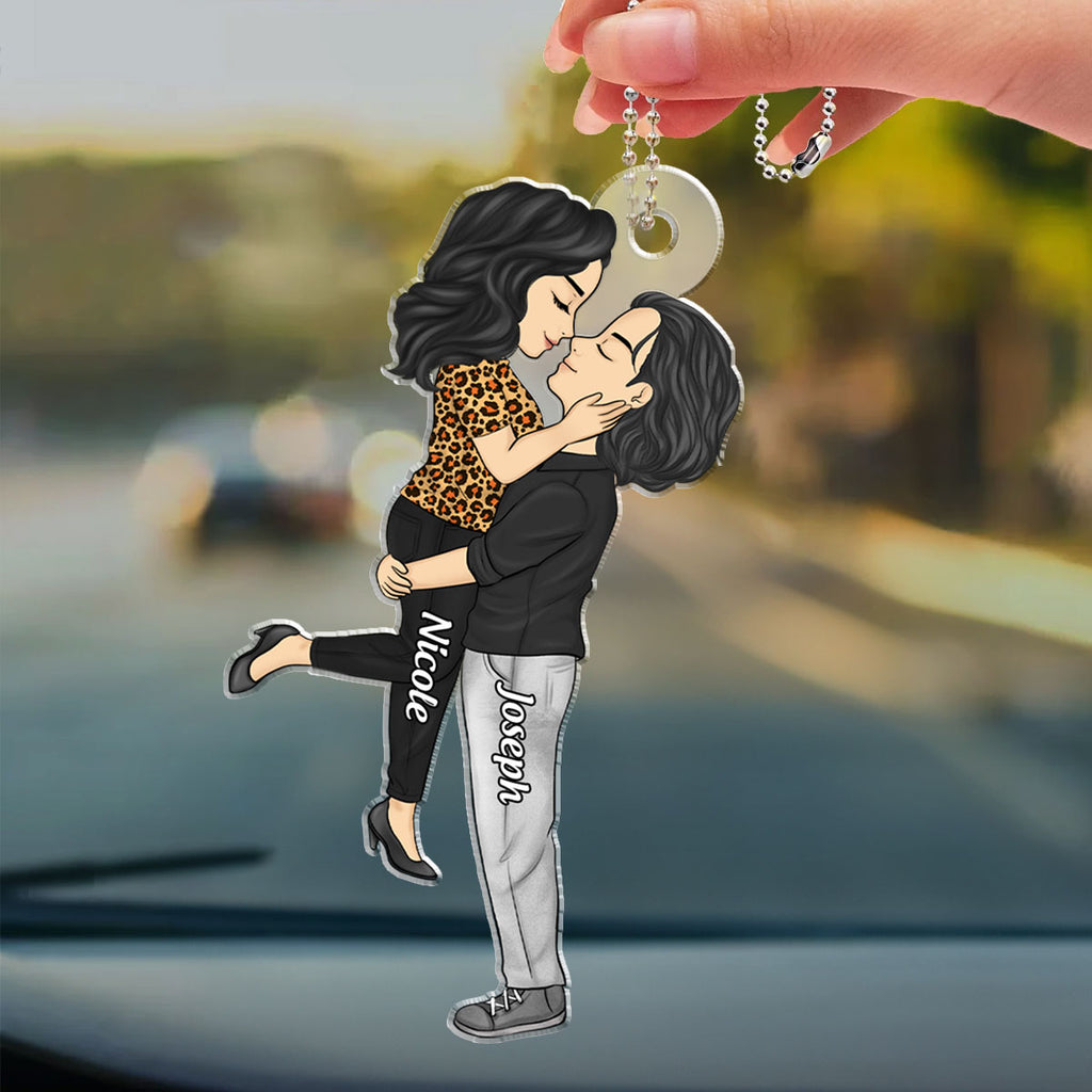 I Love You - Personalized Car Ornament