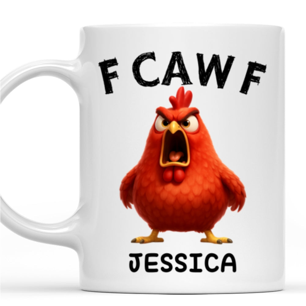 Custom Coworker, Christmas & Birthday Team Appreciation Gift • Fueled By Pure Cawfee Power - Personalized Coffee Mug