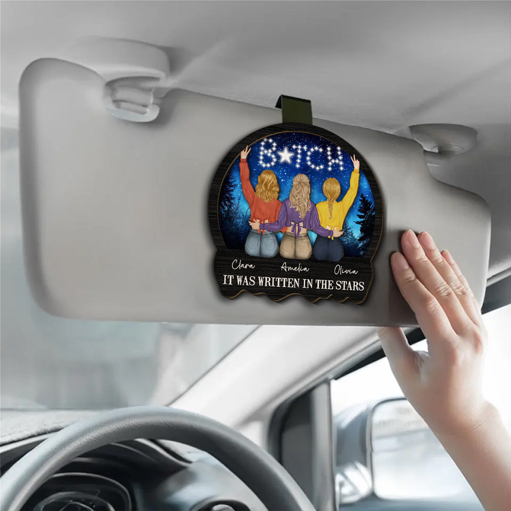 Forever Written In The Stars - Personalized Car Visor Clip