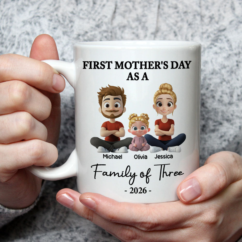 Custom First Mother's Day, Christmas Gift for New Mom • First Mother Day 2 - Personalized Coffee Mug