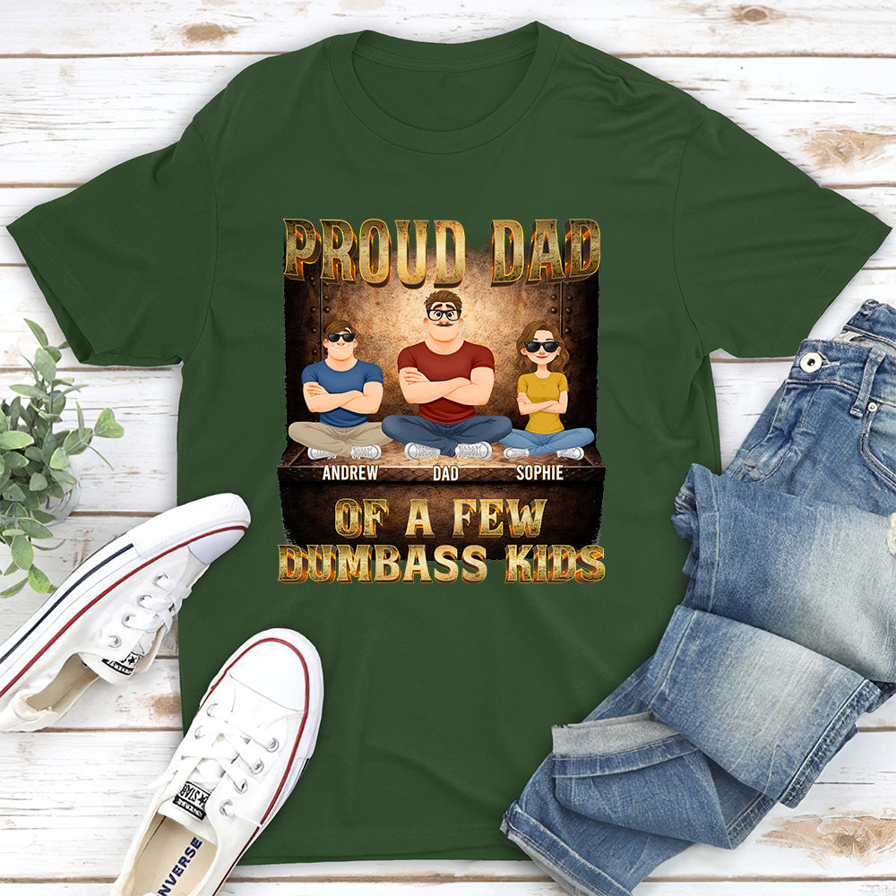 Custom Christmas & Birthday Keepsake Gift • Proud Father Vibes - Personalized Shirt