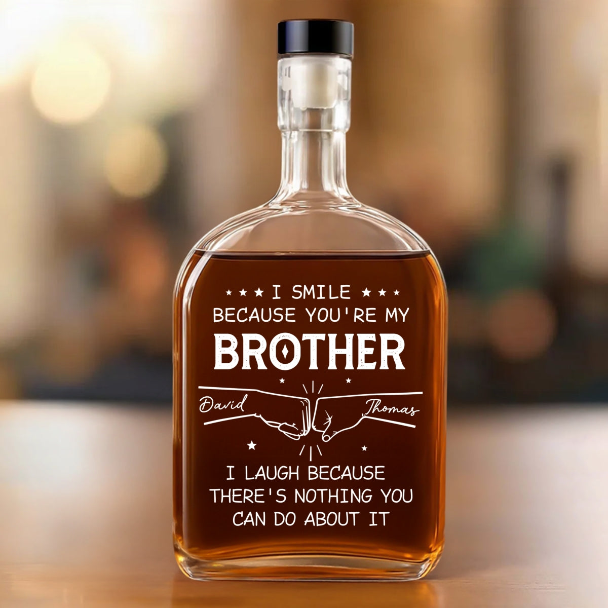 My Brother Version 2 - Personalized Spirits Decanter