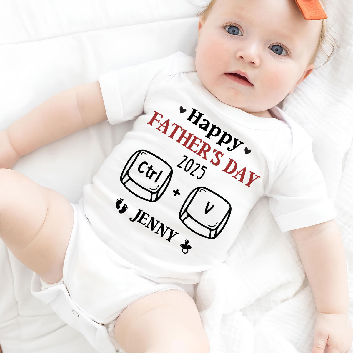 Custom Father's Day, Special Gift for Dad & Grandpa • Father And Baby Matching - Personalized T-shirt And Onesie