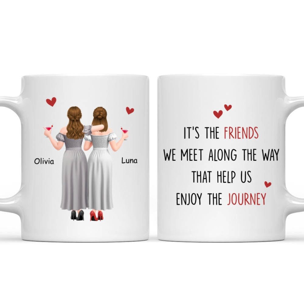 Custom Best Friend, Christmas & Birthday Friendship Keepsake Gift • Our Journey - Personalized Coffee Mug