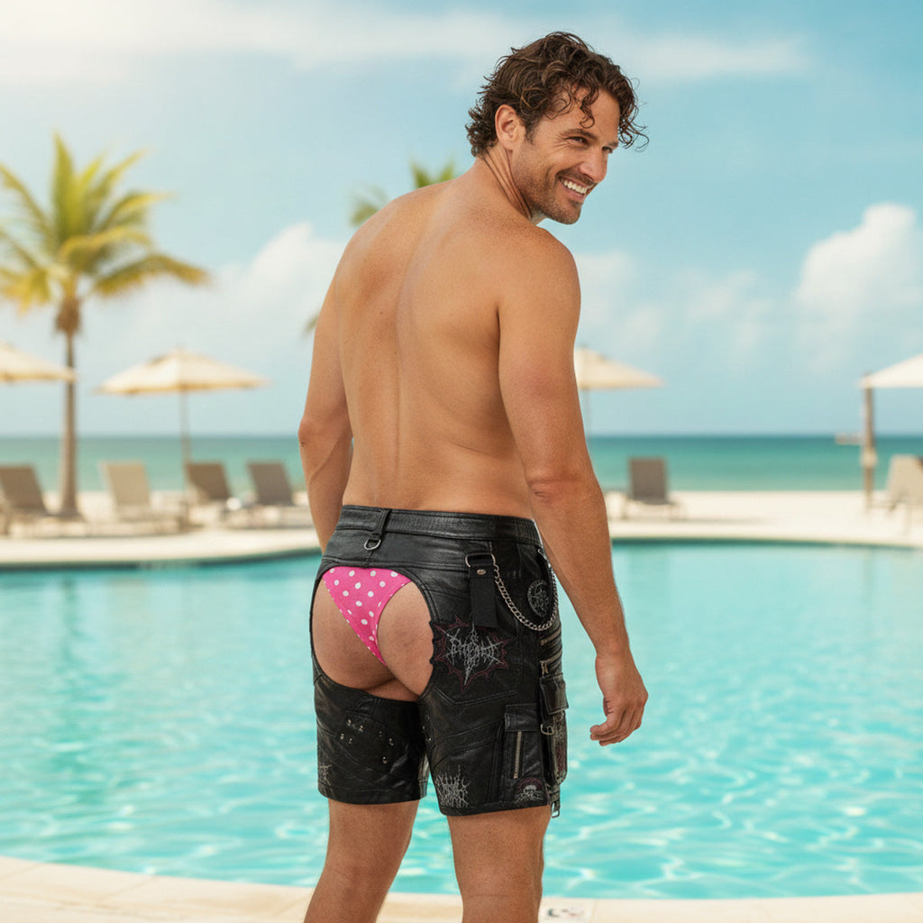 Custom Funny 3D Body Swim Trunks for Men, Birthday Summer Gift • Skull Drip - Personalized Beach Shorts