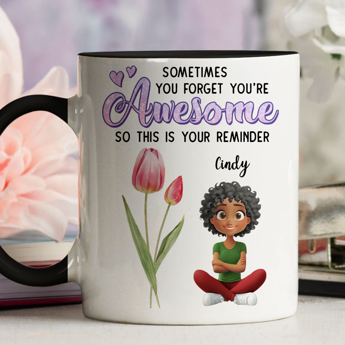 Custom Best Friend, Christmas & Birthday Friendship Keepsake Gift • Reminder Of Greatness For Bestie - Personalized Accent Mug