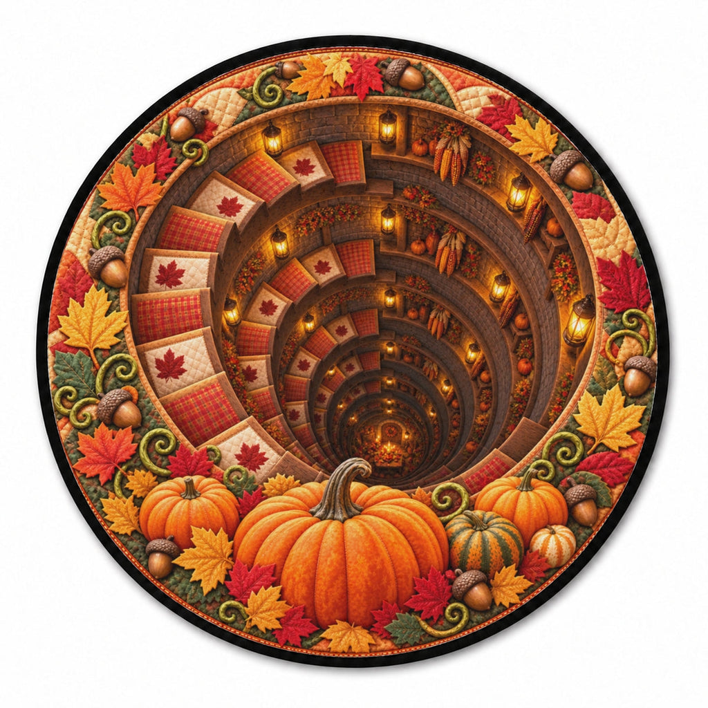 Fall Harvest - Personalized Quilted Mat