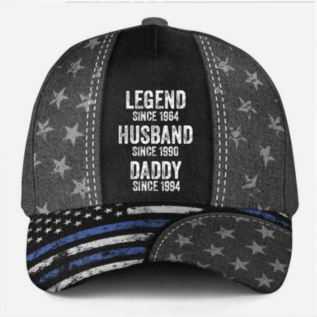 Legend Husband Daddy - Personalized Classic Cap