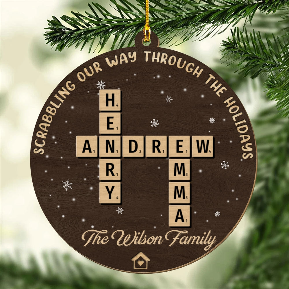 Custom Family Ornament, Christmas Gift for Family Members •  The Best Part Of Christmas - Personalized Wood Ornament