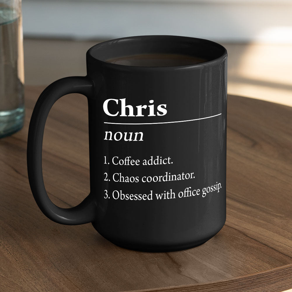 Custom Coworker, Christmas & Birthday Team Appreciation Gift • Name Definition - Personalized Coffee Mug