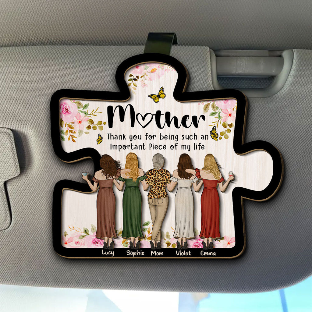 Important Piece - Personalized Car Visor Clip