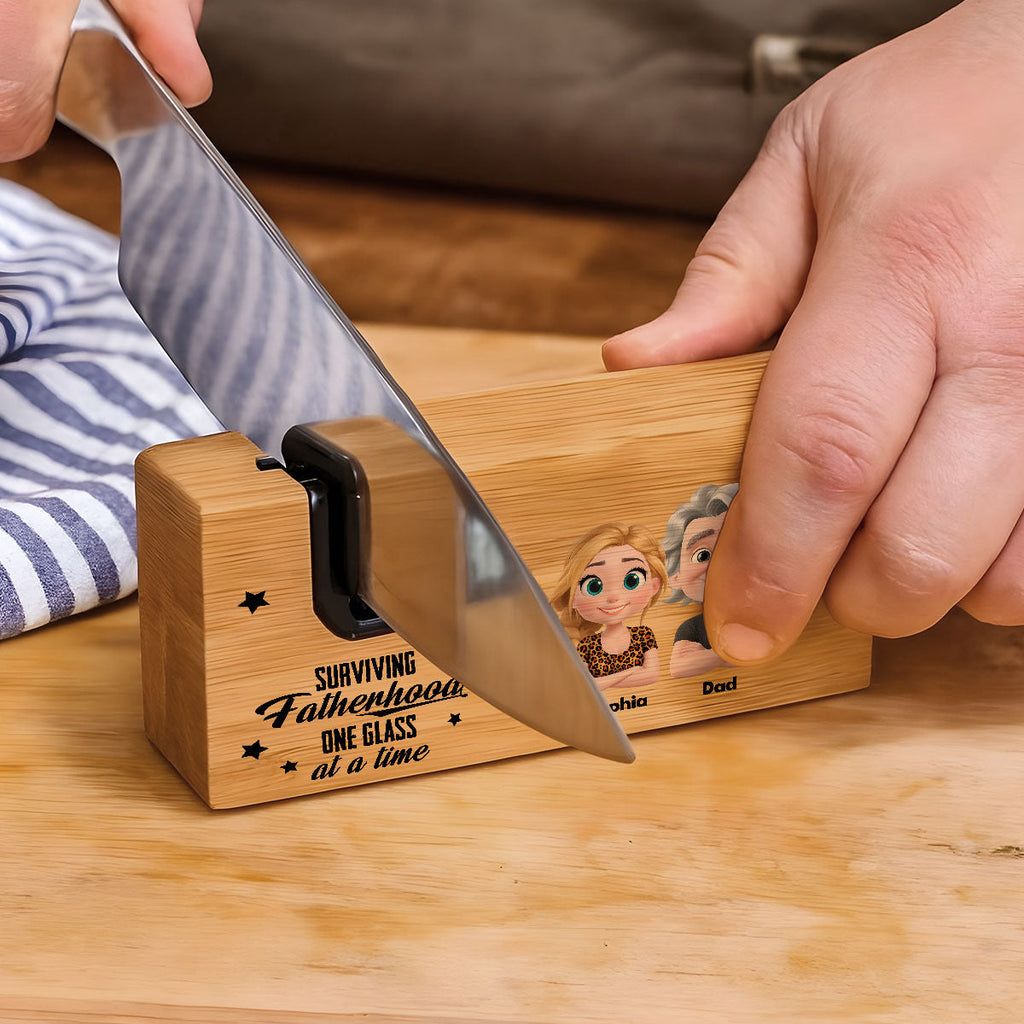 Surviving Fatherhood - Personalized Opener Sharpener Stowel