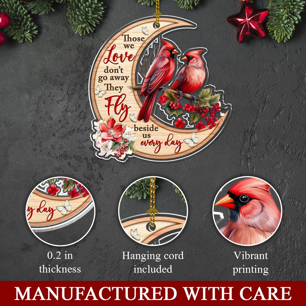 Custom Keepsake Christmas Ornament •  Fly Beside - Acrylic Ornament