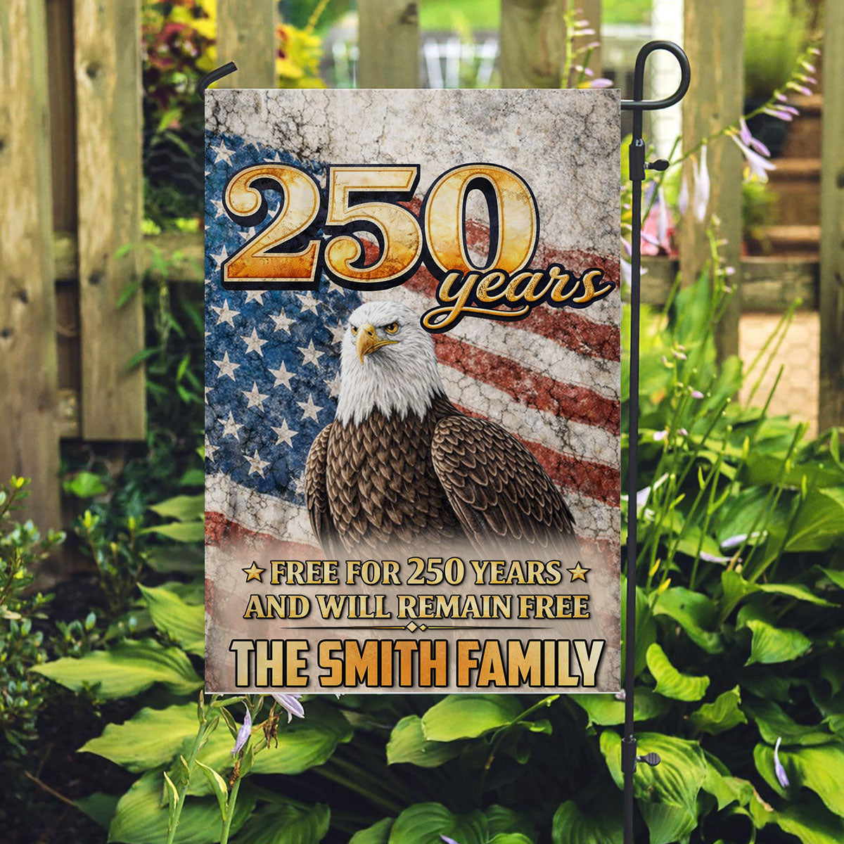 Free Now And Ever - Personalized Flag