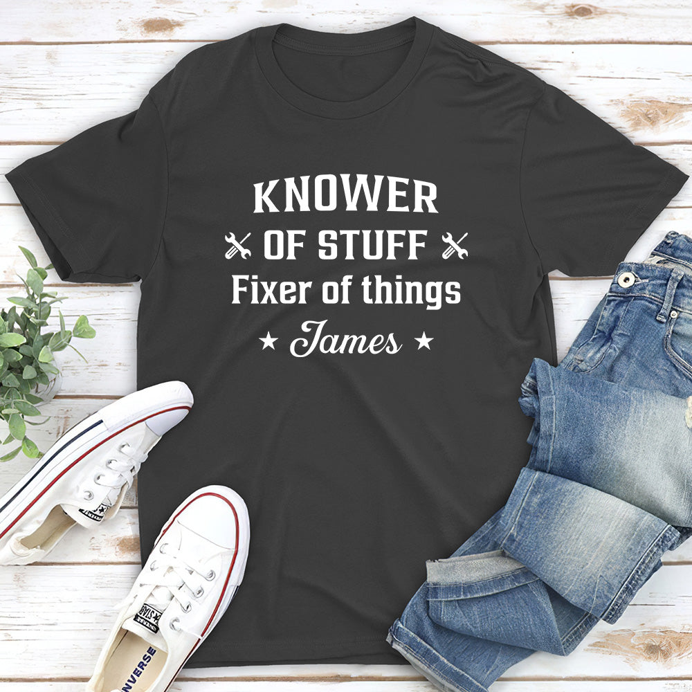Custom Christmas Anniversary Keepsake Gifts For Husband • Fixer And Knower - Personalized Shirt
