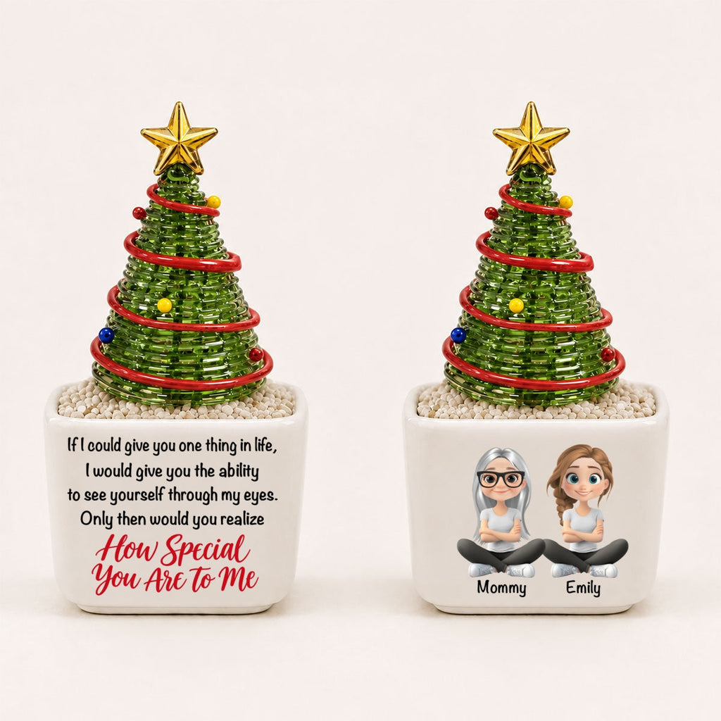 How Special You Are - Personalized Glass Christmas Tree