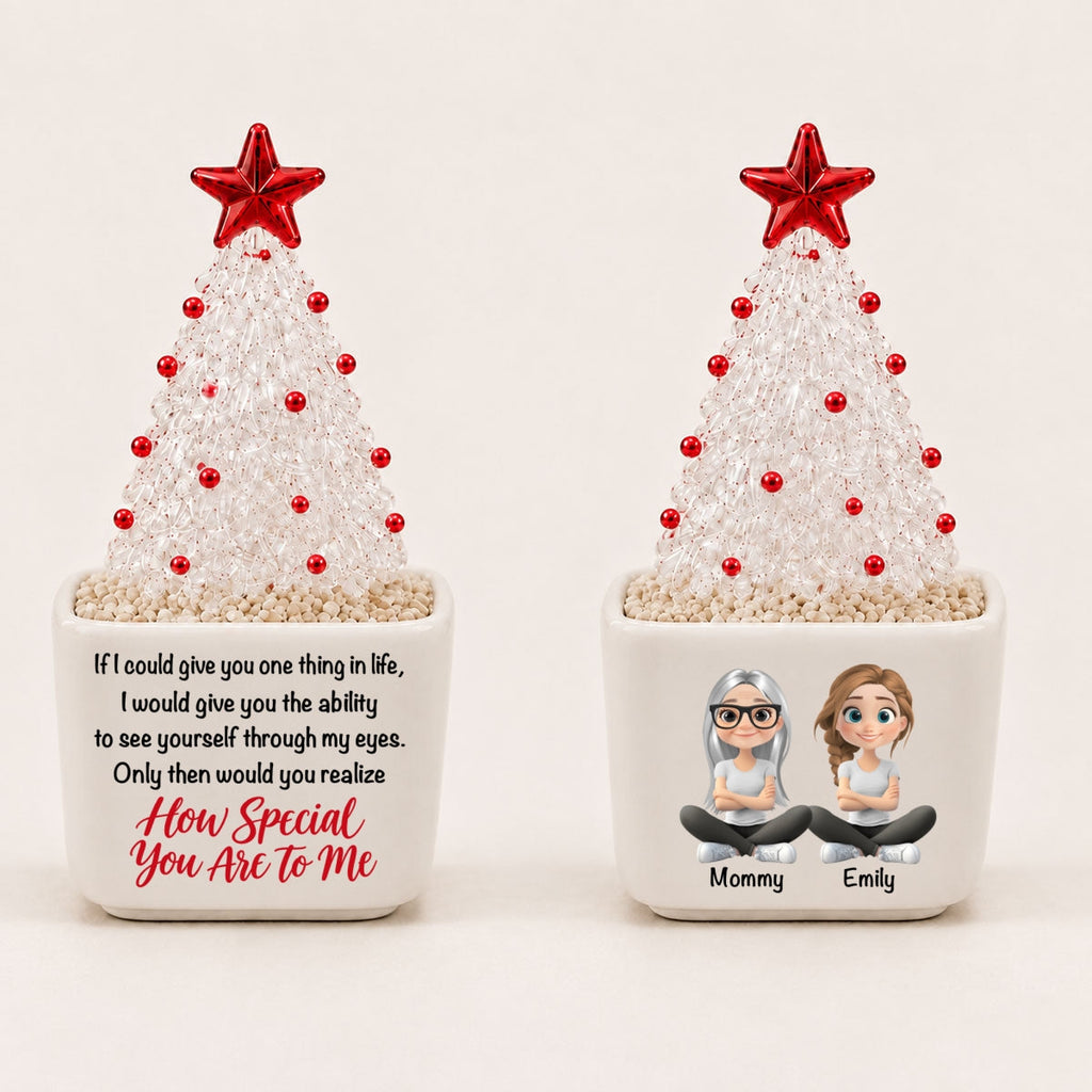 How Special You Are - Personalized Glass Christmas Tree