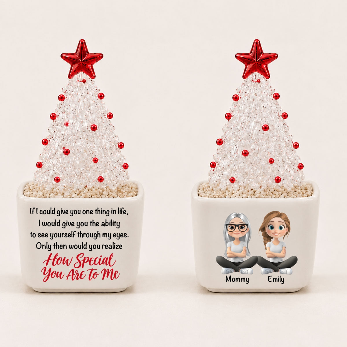 How Special You Are - Personalized Glass Christmas Tree