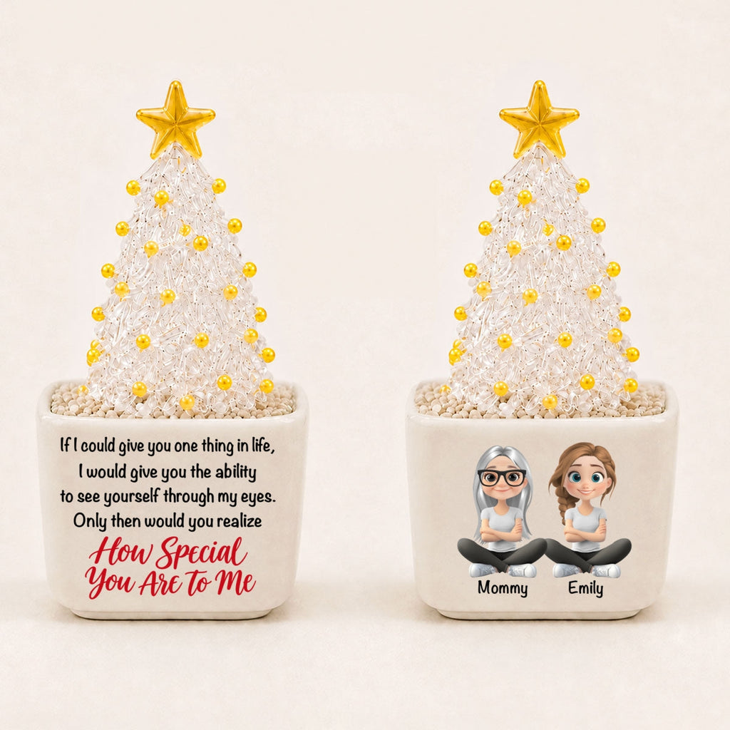 How Special You Are - Personalized Glass Christmas Tree