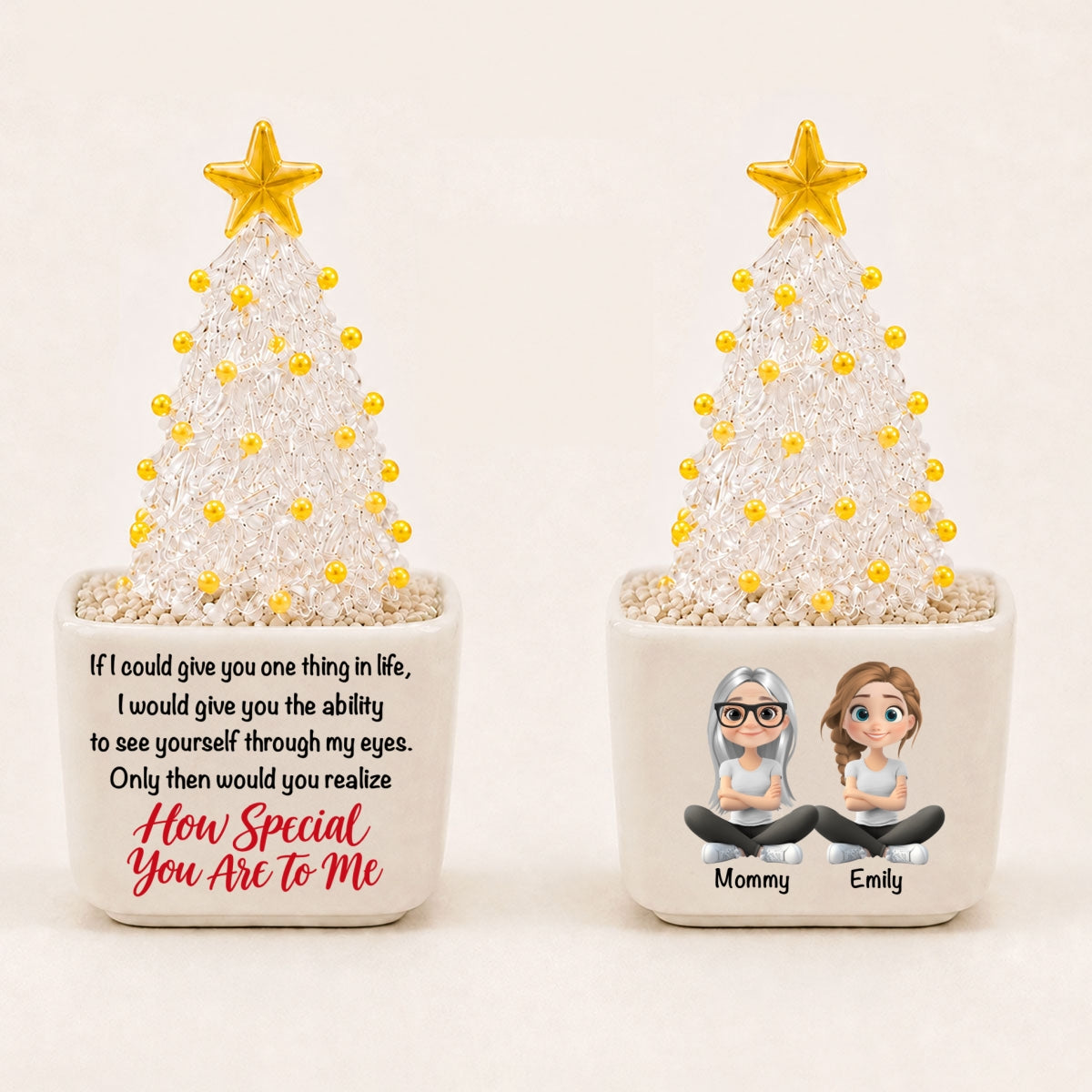 How Special You Are - Personalized Glass Christmas Tree