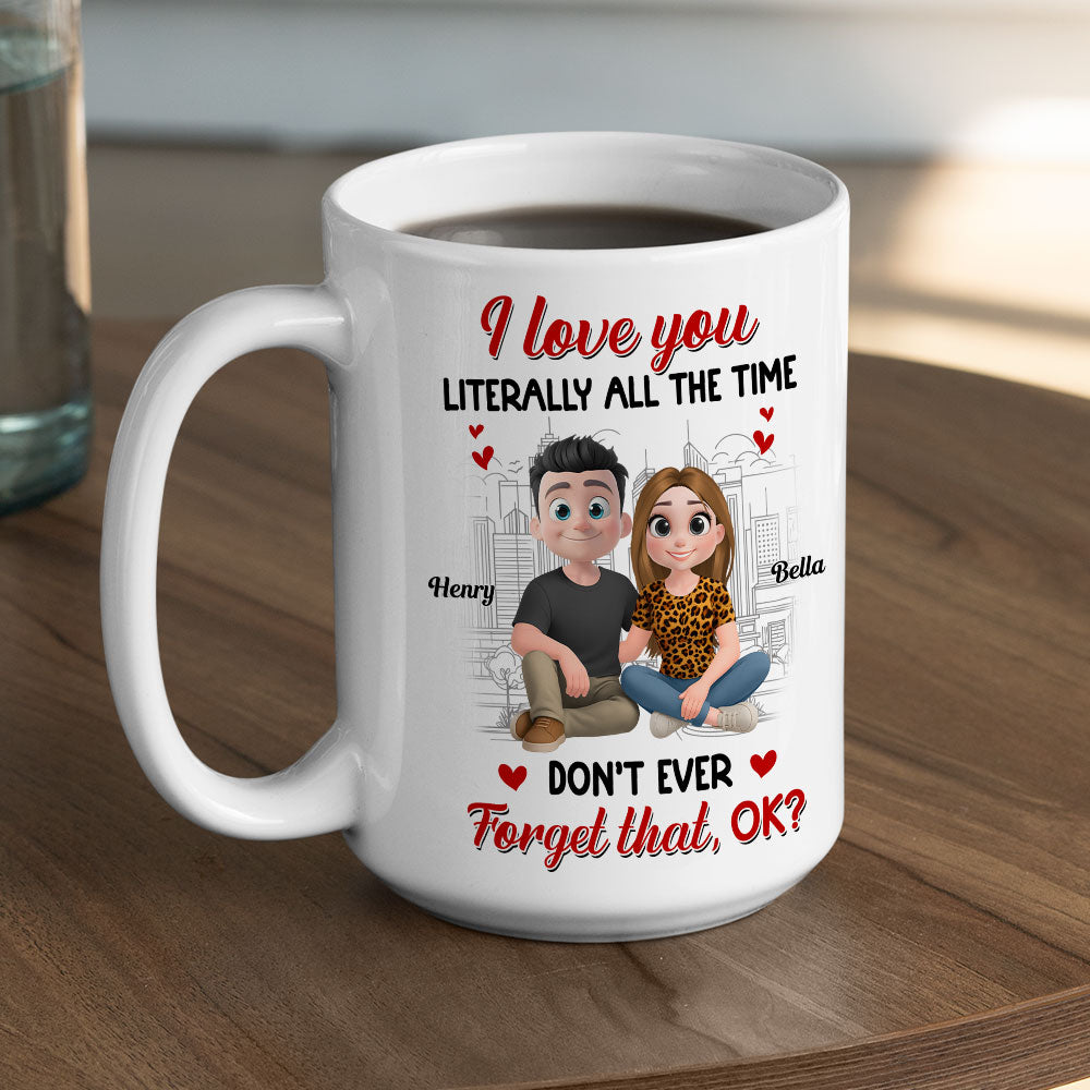 Custom Anniversary Keepsake Gifts For Couple • My Love Never Takes Breaks - Personalized Coffee Mug