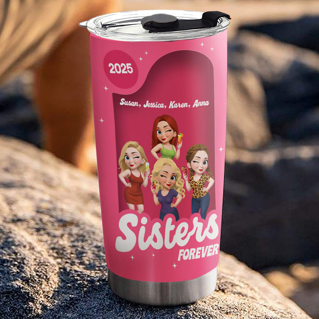 Sisters Besties Forever Box - Personalized Tumbler