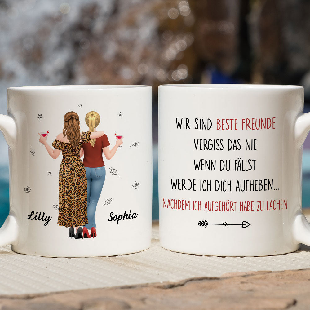 Custom Best Friend, Christmas & Birthday Friendship Keepsake Gift • Ich hebe dich danach auf – Personalisierte Kaffeetasse