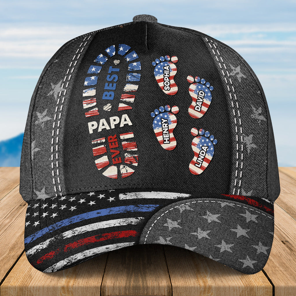 Best Papa Ever Version 2 - Personalized Classic Cap