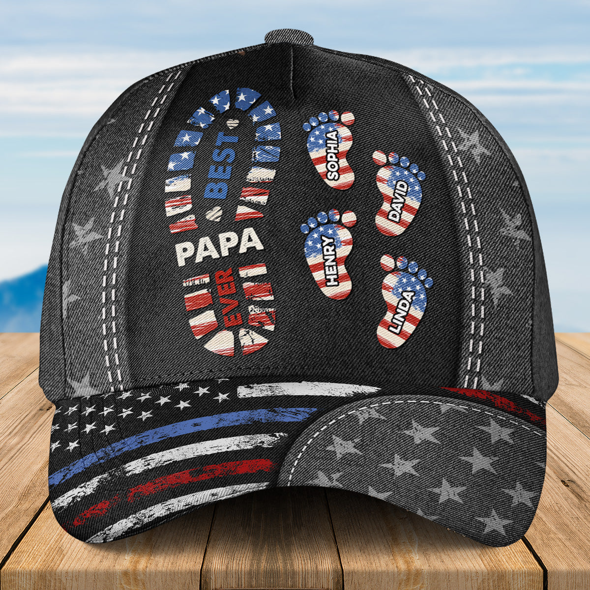 Best Papa Ever Version 2 - Personalized Classic Cap