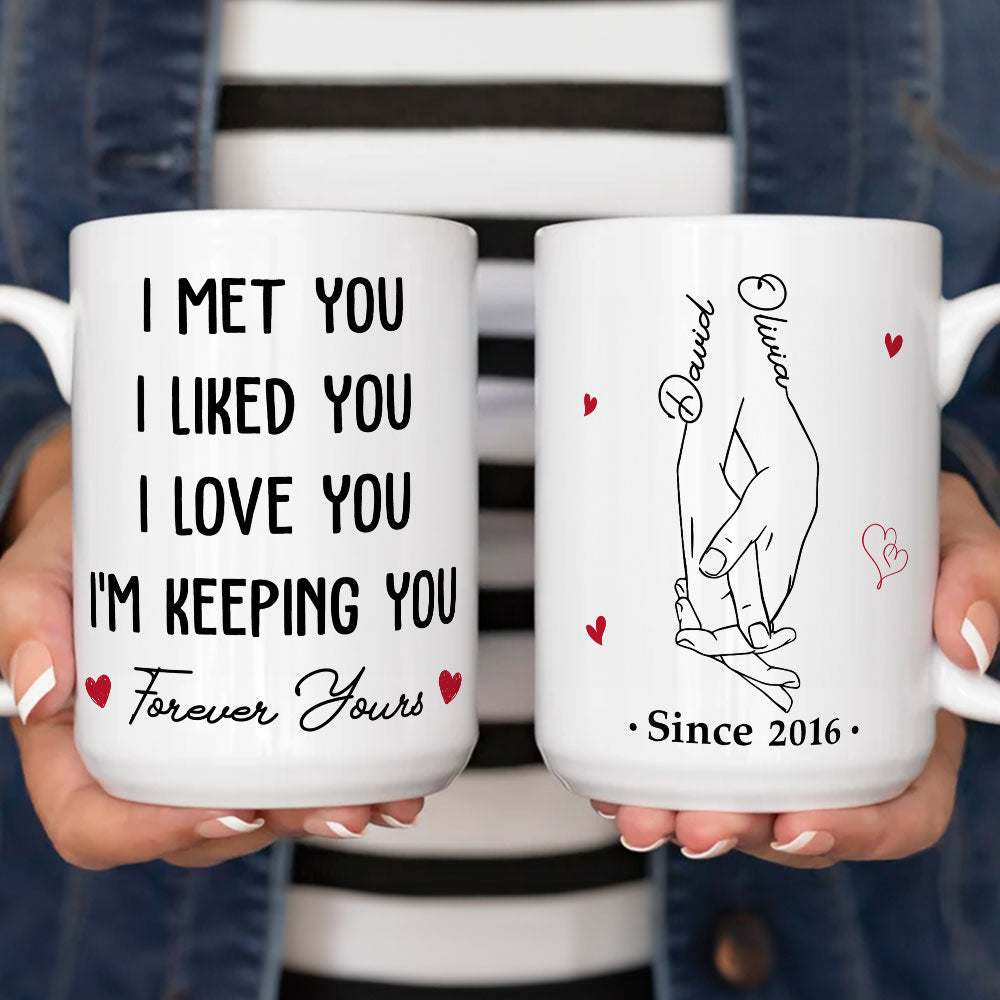 Custom Anniversary Keepsake Gifts For Couple • Since I Love You - Personalized Coffee Mug
