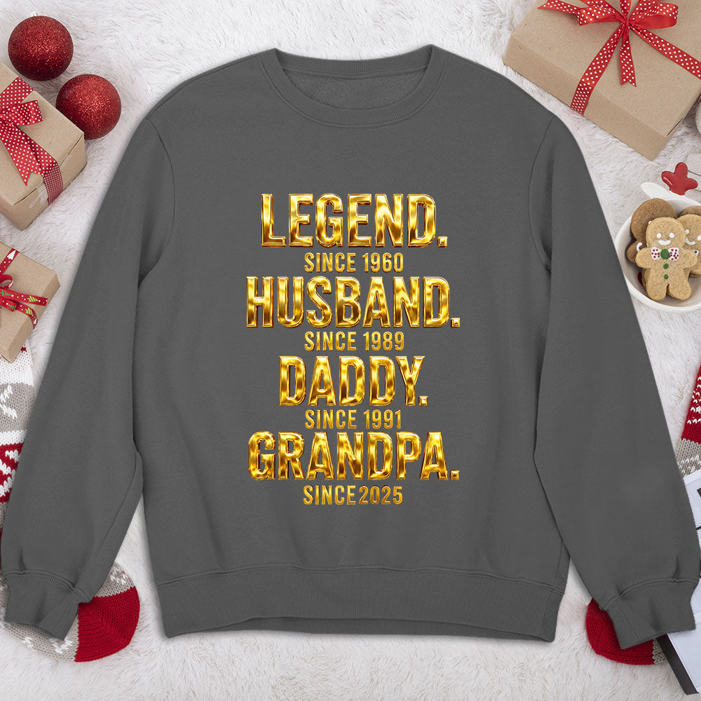 Custom Father's Day, Special Gift for Dad & Grandpa • Legend Dad Grandpa - Personalized Shirt
