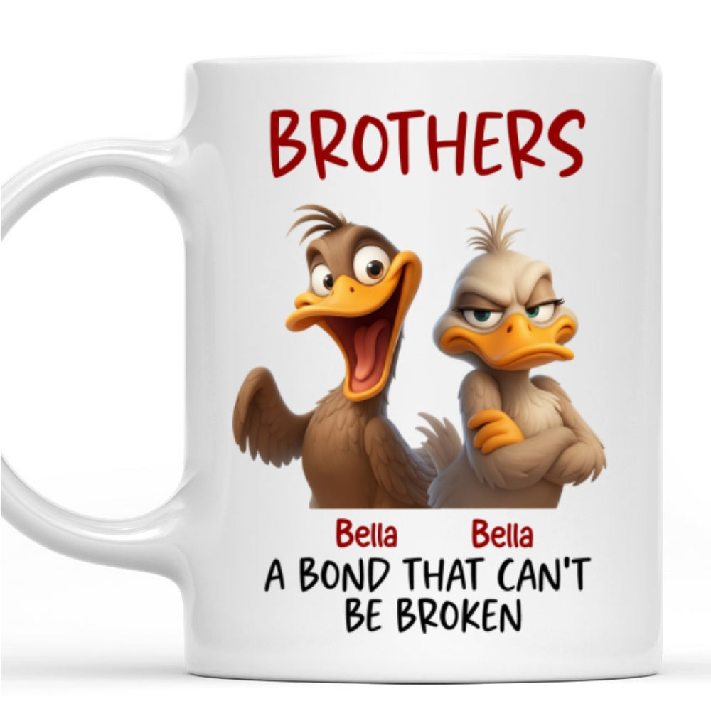 Custom Christmas & Birthday Gift for Brother & Sister • Stronger Together - Personalized Coffee Mug