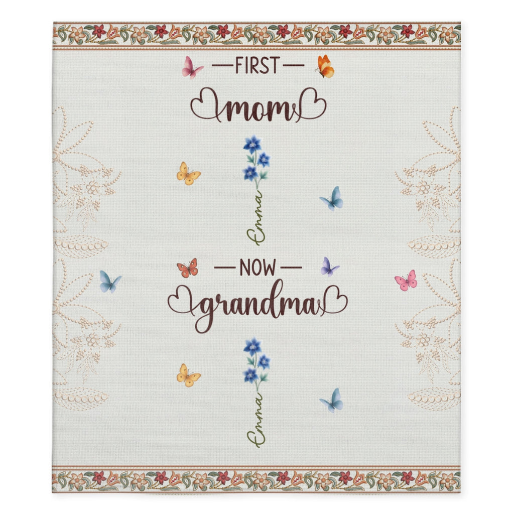 Grandma Little Blessing - Personalized Fleece Blanket