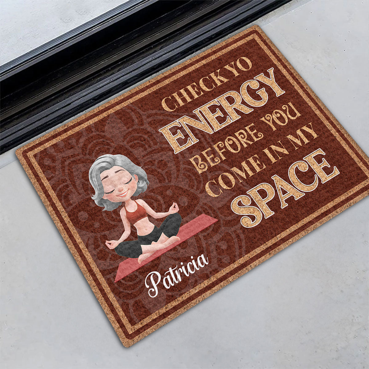 Breathe In Breathe Out - Personalized Doormat